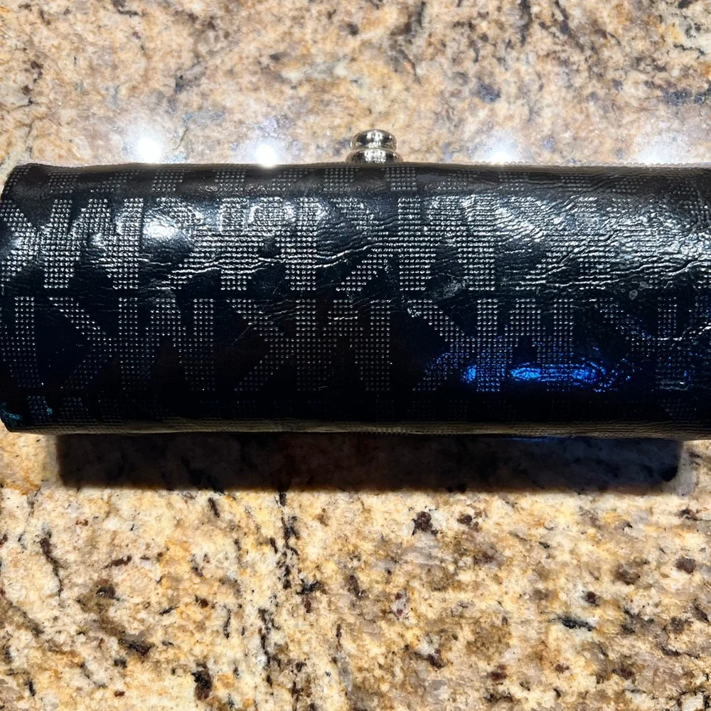Custom one of a kind Black Clutch Wallet